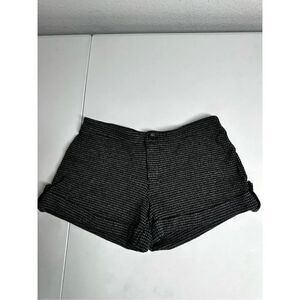 D-Signed Girls Tweedwao texture Gray Shorts Size L Cotton Blend